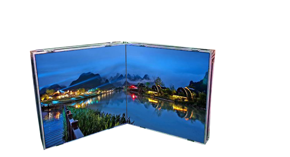 front view of foldable led screen